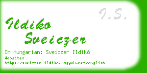 ildiko sveiczer business card