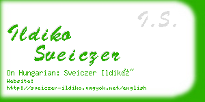 ildiko sveiczer business card